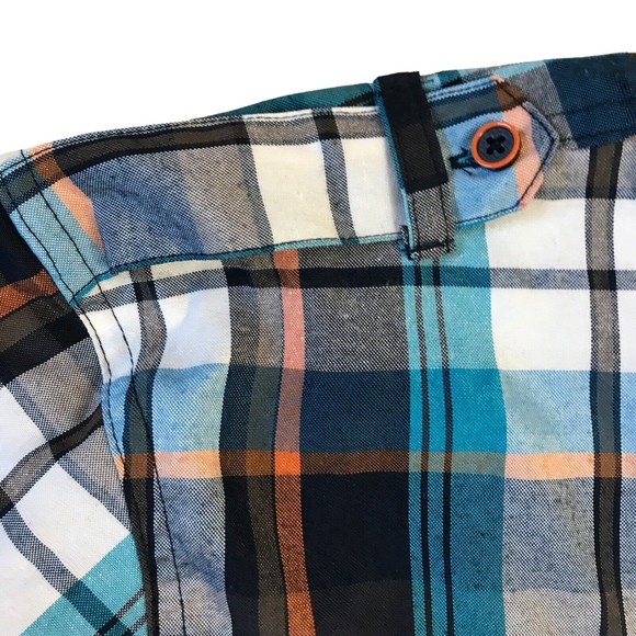 Red Ape Mens Shirt 5XL Multicolor Plaid Short Sleeve NWOT - Picture 4 of 12